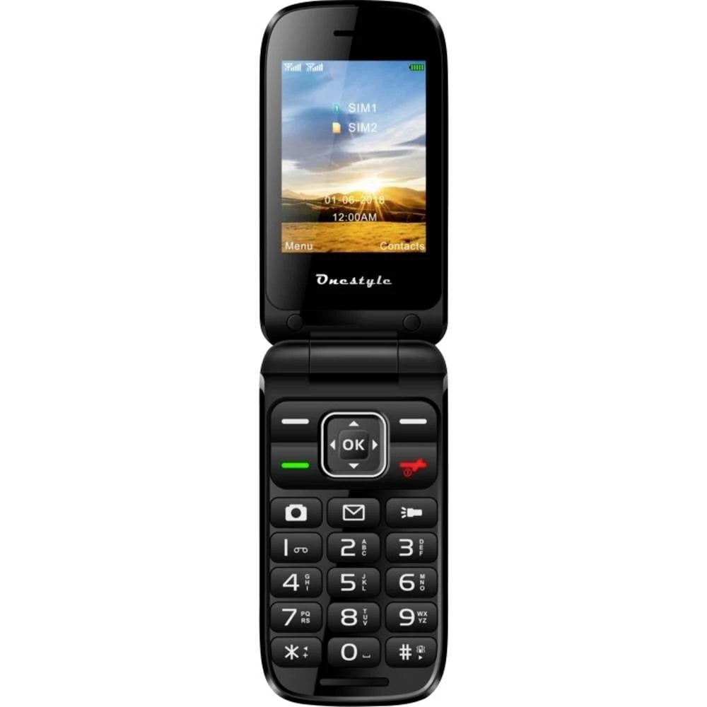 Onestyle Platin preklopni telefon crna slika