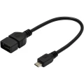 USB 2.0 adapter [1x USB 2.0 utikač Micro-B - 1x USB 2.0 utičnica A] crna Digitus slika