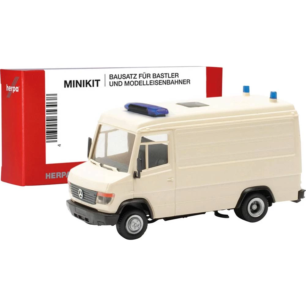 Herpa 013949 h0 model hitnog vozila Mercedes Benz Vario kola hitne pomoći, bijela slika