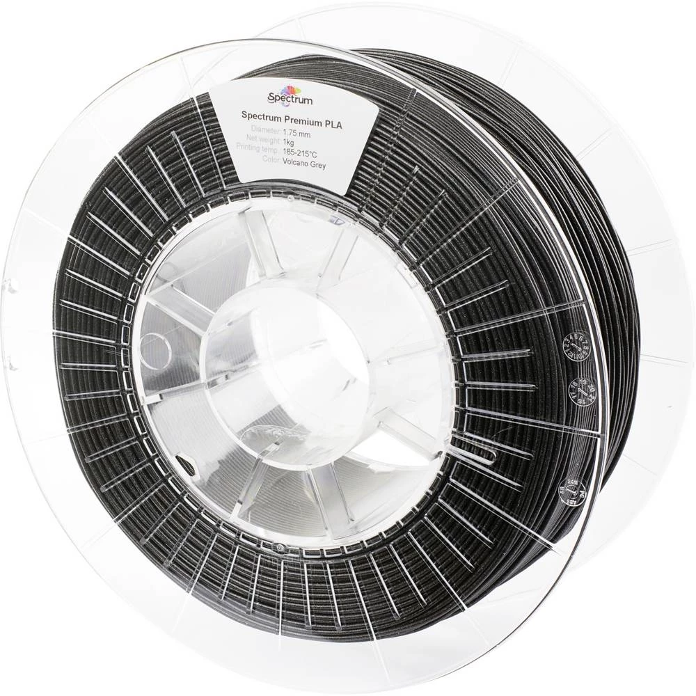 Spectrum Filaments 80162 PLA Glitter 3D pisač filament PLA svjetlucavi bez iskrivljenja 1.75 mm 1000 g Volcano Grey, siv slika