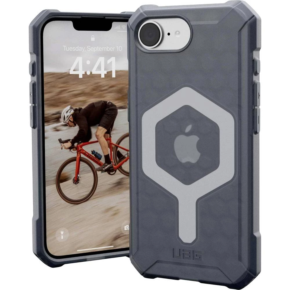 Urban Armor Gear Essential Armor vanjska torbica za mobilni telefon Apple iPhone 16e siva, prozirna induktivno punjenje, slika