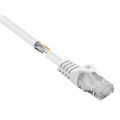 Basetech RJ45 BT-2272259 mrežni kabeli, patch kabeli cat 5e U/UTP 5.00 m bijela sa zaštitom za nosić slika
