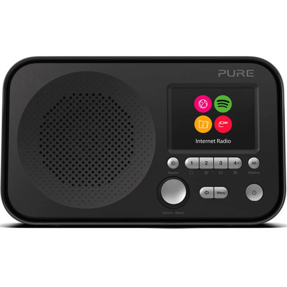 Internet Prijenosni radio Pure Elan IR3 AUX, WLAN Spotify Crna slika
