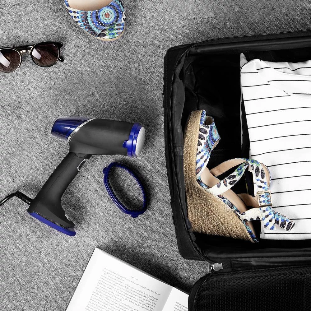 Princess sklopivi aparat na paru/parni aparat za tkanine Princess 332853 parno glačalo crna 1100 W slika