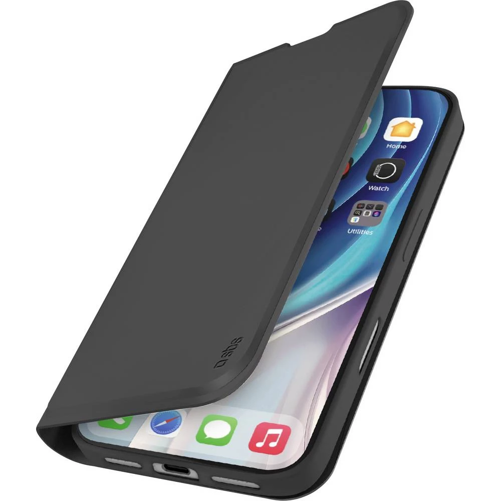 sbs mobile Wallet Smooth sklopivi poklopac za mobilni telefon Apple iPhone 17 Pro crna TEWALIP1763PK slika