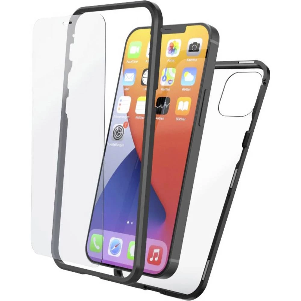 Hama Cover Magnetic+Glas etui Apple crna, prozirna slika