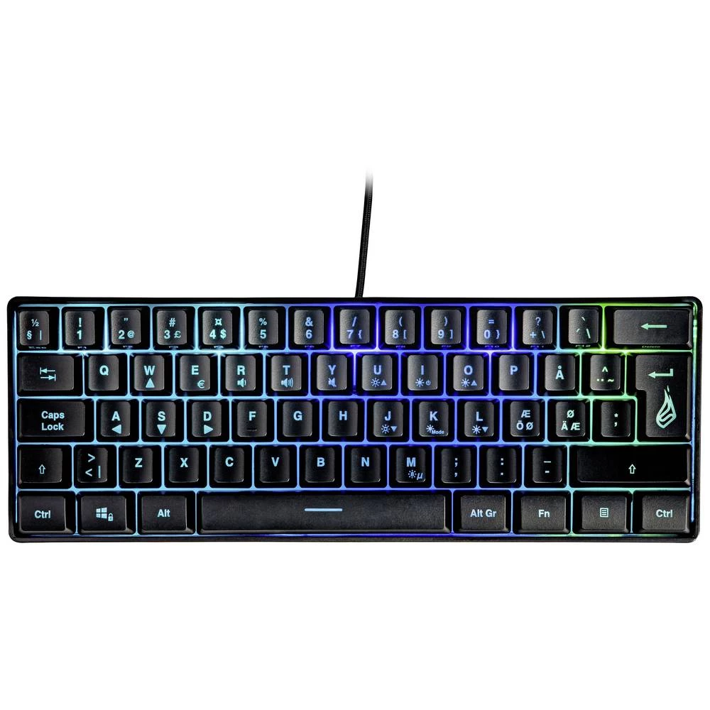 Surefire Gaming KingPin X1 žičani, USB igraća tipkovnica osvjetljen, tipke za multimediju nordijski, qwerty crna slika