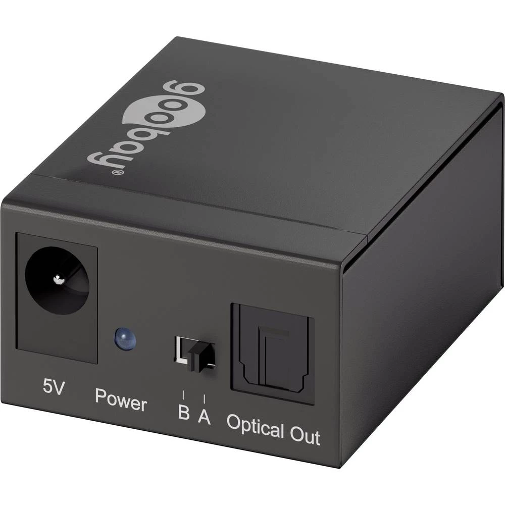 2 ulaza Toslink-prekidač Goobay 58973 Sa statusnom LED Crna slika