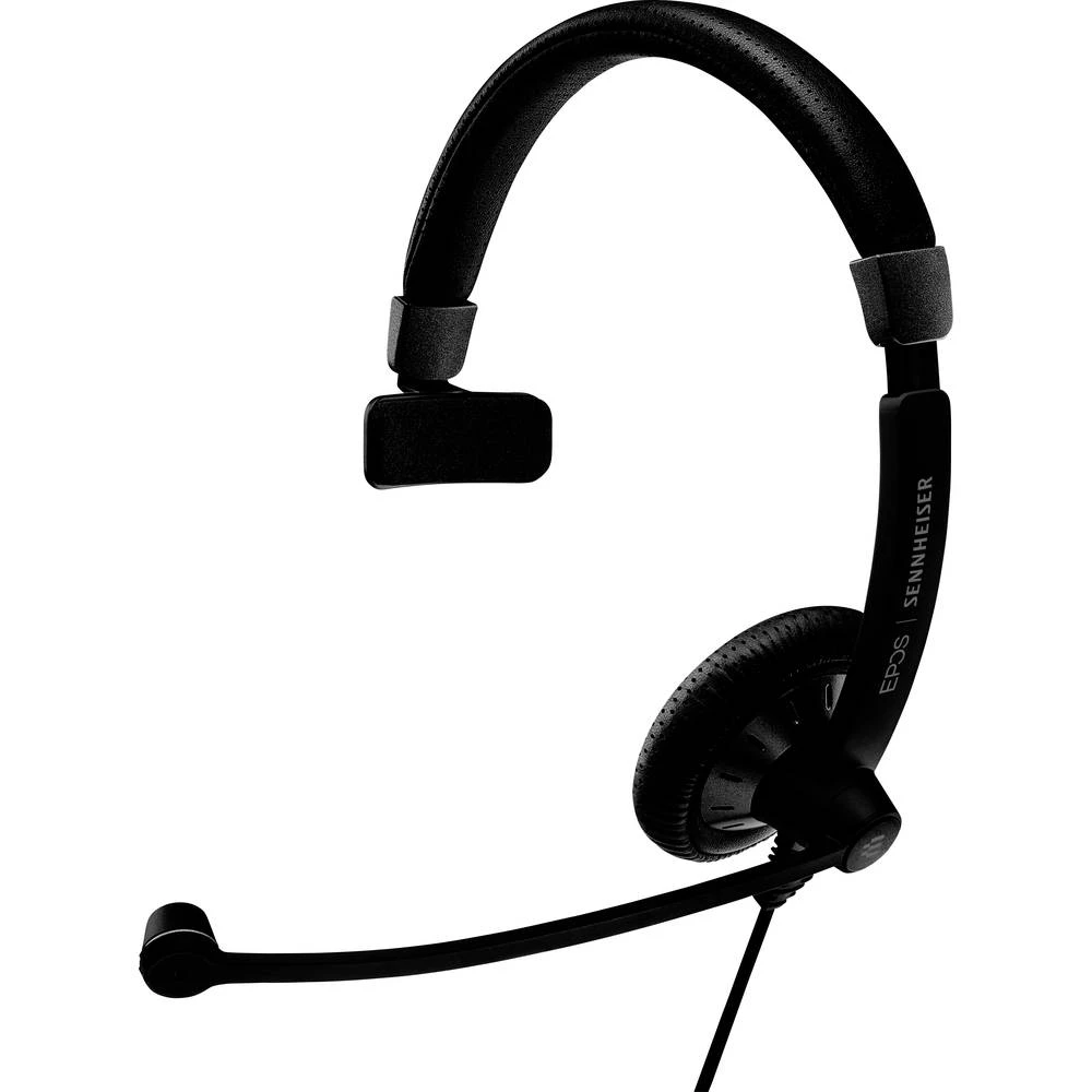 EPOS SC 45 USB MS telefon  On Ear Headset žičani mono crna poništavanje buke kontrola glasnoće, utišavanje mikrofona slika