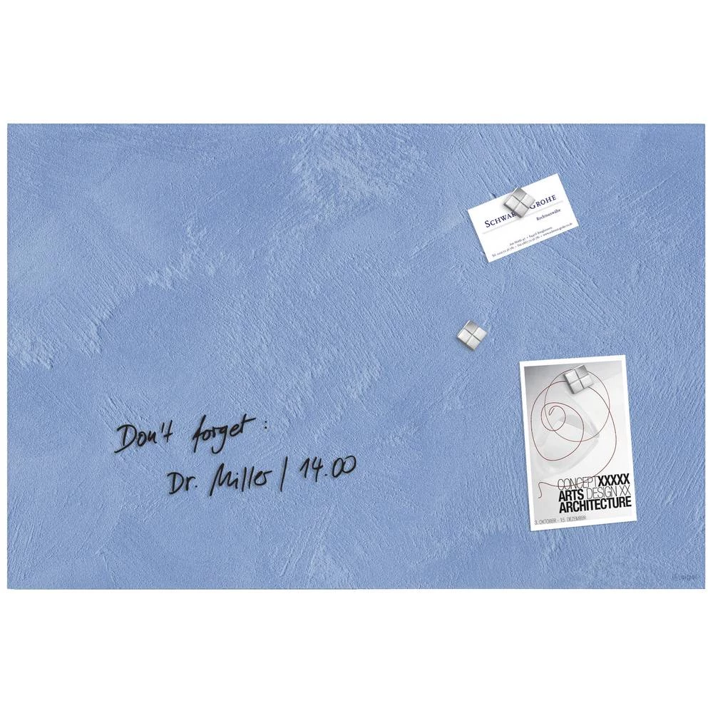 Sigel magnetska ploča od stakla Design Blue Structure matt (Š x V) 600 mm x 400 mm svijetloplava GL394 slika