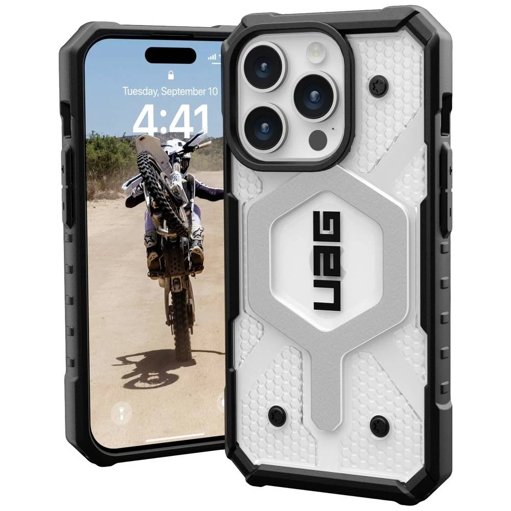 Urban Armor Gear Pathfinder MagSafe stražnji poklopac za mobilni telefon Apple iPhone 15 Pro led, prozirna slika