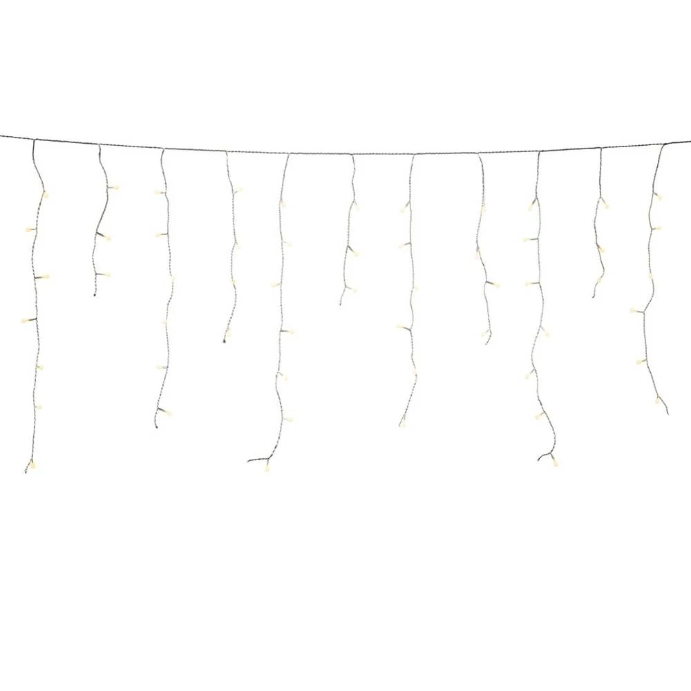 Konstsmide LED zavjesa vani 200 LED jantar podesiva boja svjetla, timer, prigušna, sa senzorom sumraka, s prekidačem slika