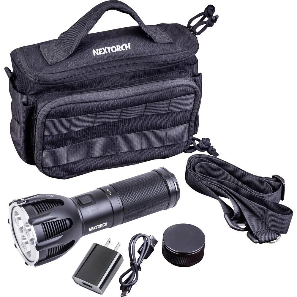 LED Džepna svjetiljka S USB sučeljem, Podesiva Nextorch Saint Torch 30 pogon na punjivu bateriju 5600 lm 728 g Crna slika