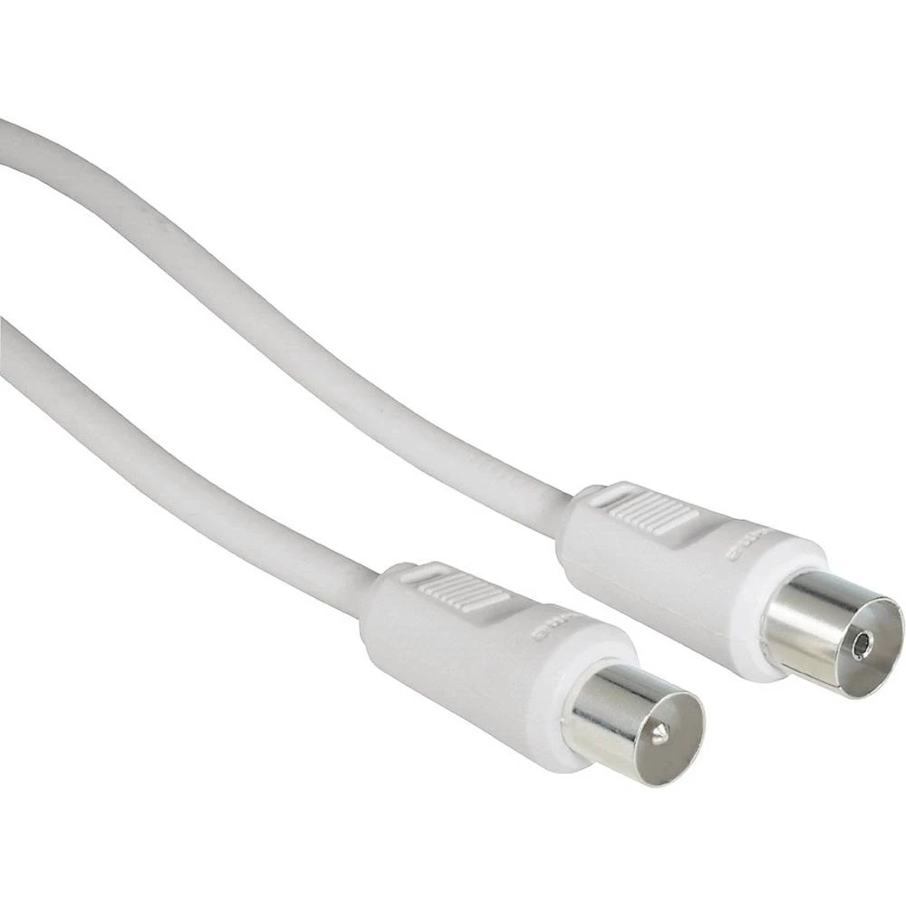 Antene Priključni kabel [1x 75 &Omega; antenski muški konektor - 1x 75 &Omega; antenski ženski konektor] 1 m 75 dB Bijela Hama slika