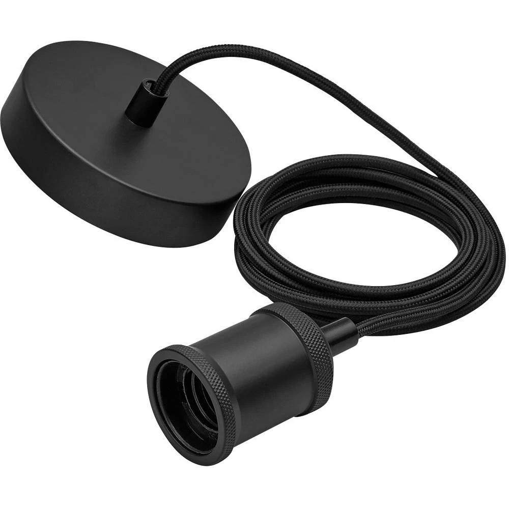 Viseća svjetiljka LED, Žarulja E27 60 W Philips Lighting Vintage cord black 3610730PN Crna slika