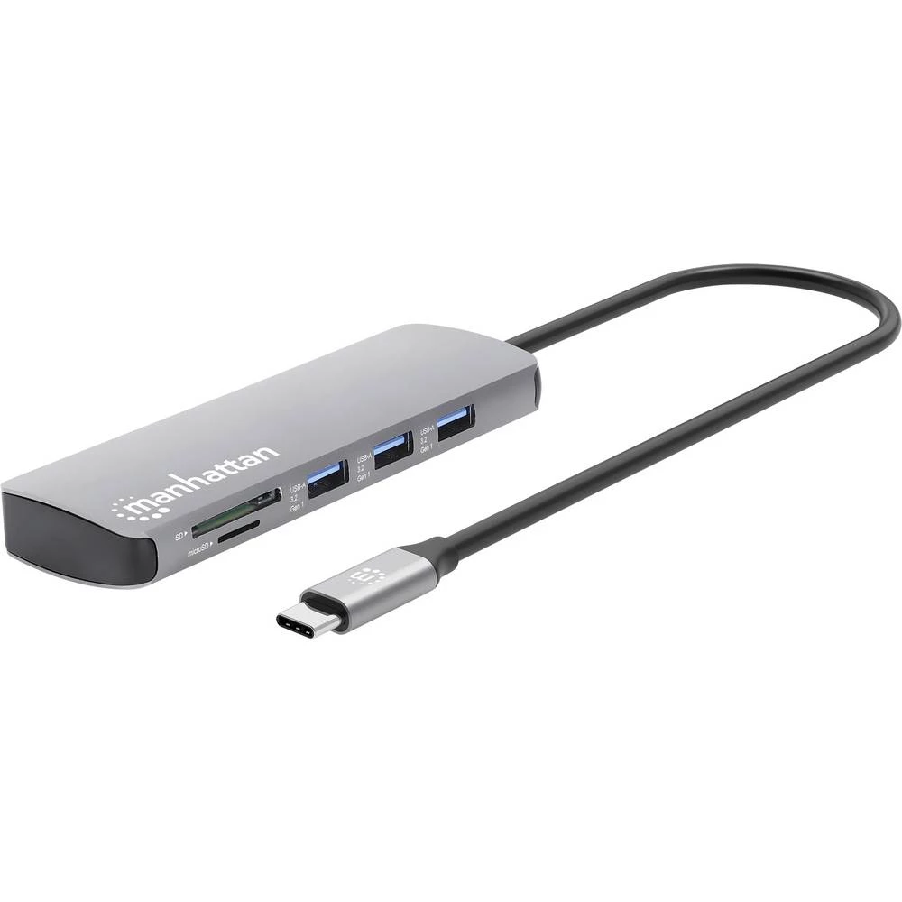Manhattan stanica za punjenje prijenosnog računala 190459 integrirani čitač kartica, USB-C® Power Delivery slika