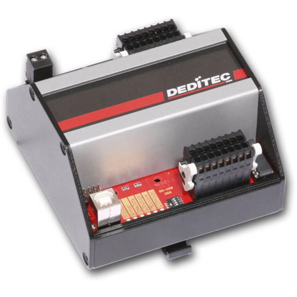 I/O modul Deditec BS-USB-O8-R8_3A USB Broj digitalnih izlaza: 8 Broj digitalih ulaza: 8 Broj relejnih izlaza: 8 Broj analognih u slika