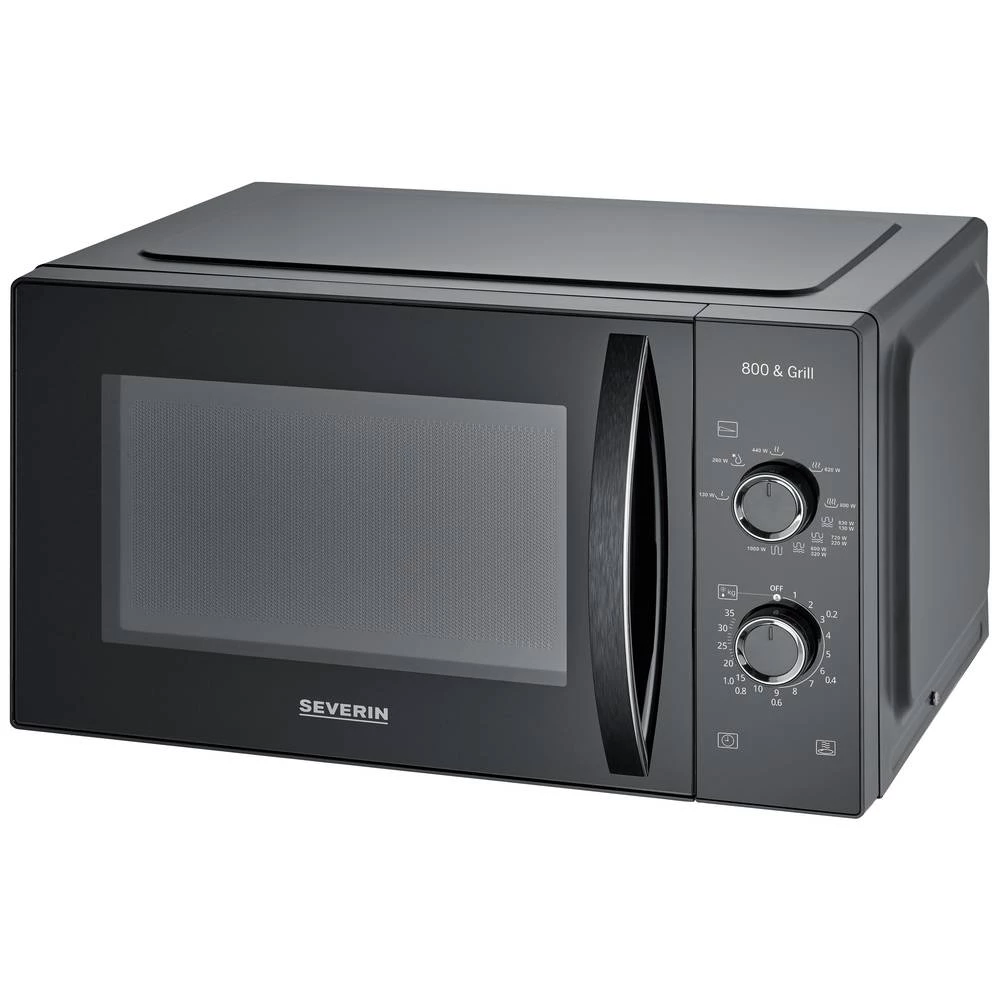 Severin 7785 mikrovalna pećnica crna 800 W roštilj, funkcija tajmer slika