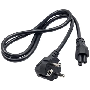 Akyga struja adapterski kabel [1x sigurnosni utikač  - 1x ženski konektor c5] 1.00 m crna slika