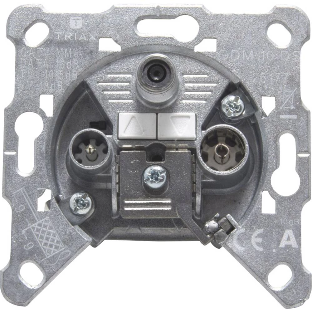 Antenska utičnica Data, UKW, TV Triax GDM 10 Podžbukna Prijelazna utičnica slika