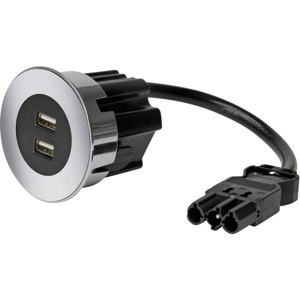 Kopp 939705010  ugradbena utičnica  s USB-om IP20 plemeniti čelik slika