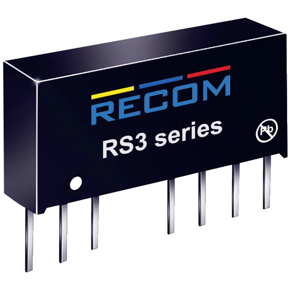 RECOM RS3-0512D DC/DC pretvarač -12 V, 12 V -0.125 A 3 W Broj izlaza: 2 x Content 1 St. slika