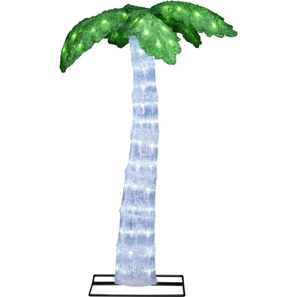 Akrilne figure Palma s prigušivanjem Neutralno-bijela LED Konstsmide 6278-203 Prozirna slika