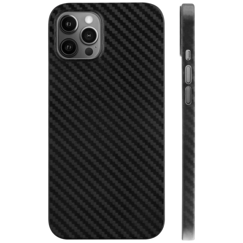 Vivanco Pure stražnji poklopac za mobilni telefon Apple iPhone 12, iPhone 12 Pro karbon crna boja slika