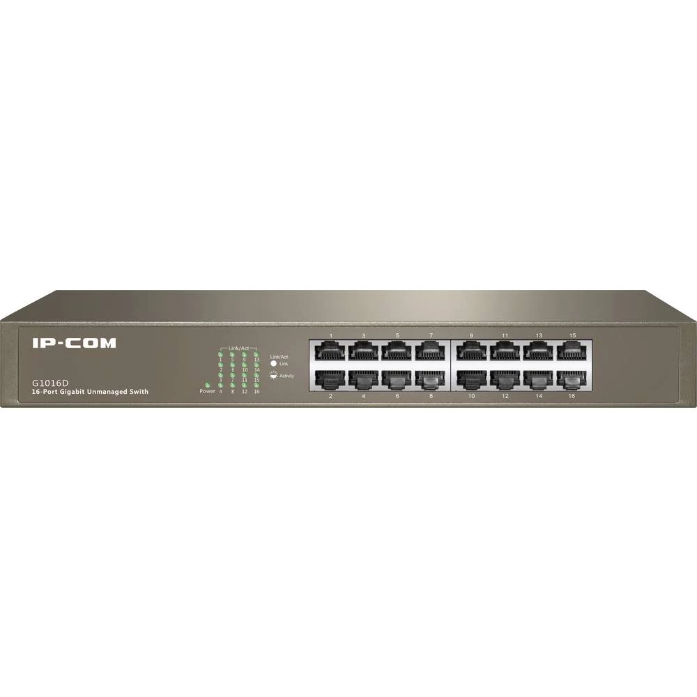 IP-COM Networks G1016D v6.0 mrežni preklopnik 16 ulaza 10 / 100 / 1000 MBit/s slika