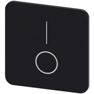 Siemens 3SU1900-0AF16-0QP0 ploča za natpise kvadratan (Š x V) 22 mm x 22 mm 0+C2475:C2559/I crna, bijela 10 St. slika