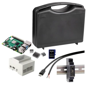 Joy-it Din-Rail Set Raspberry Pi® 4 B 1 GB 4 x 1.5 GHz uklj. DIN kućište, uklj. napajanje DIN tračnice, uklj. USB kabel, slika
