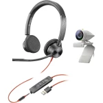 Polycom 2200-87130-025 stereo slušalice 3,5 mm priključak, USB sa vrpcom, stereo na ušima crna