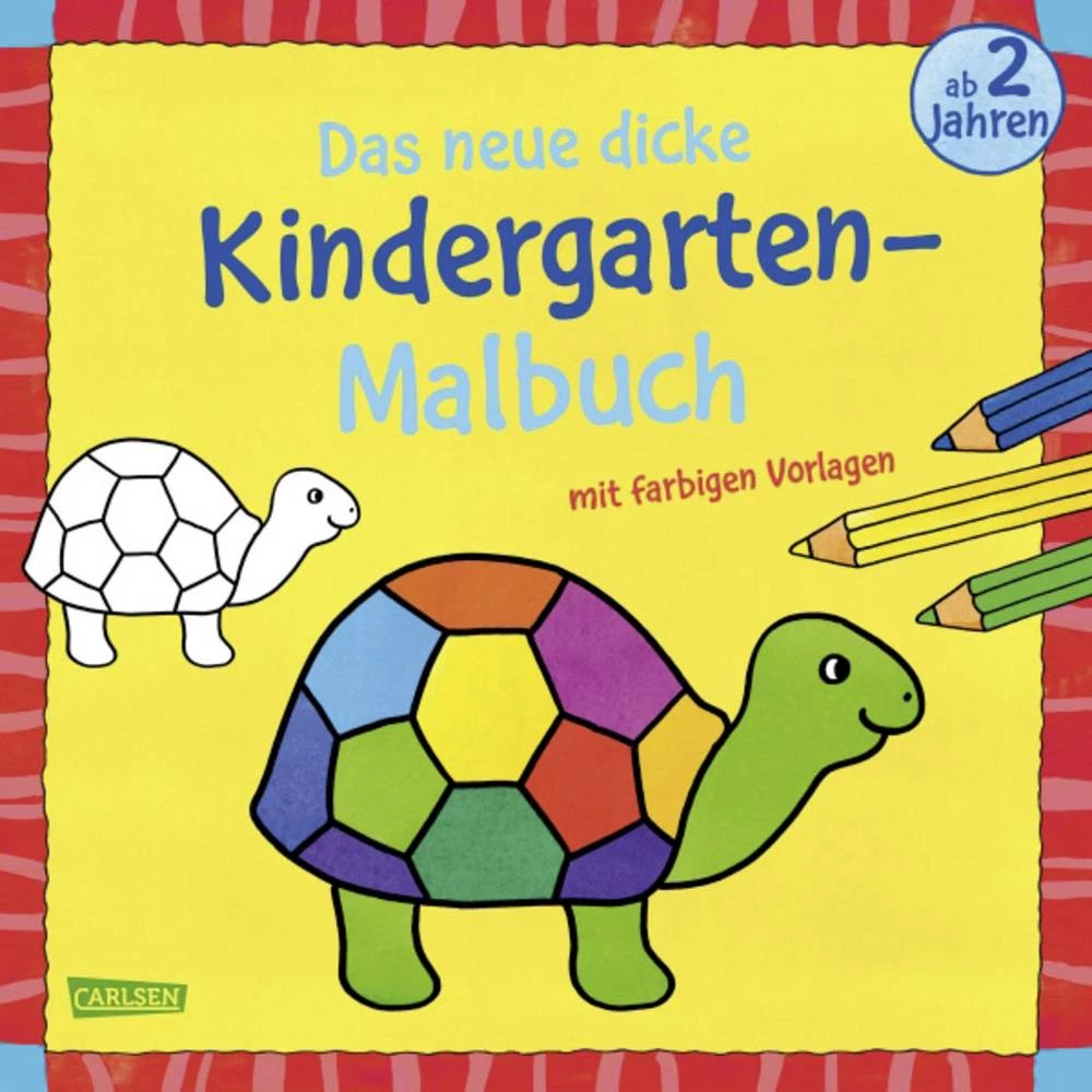 Vedes Das neue, dicke Kindergarten-Malbuch: Mit farbigen Vorlagen und lustiger Fehle 118047 1 St. slika