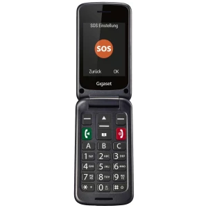 Gigaset GL590 senior preklopni telefon  crna slika