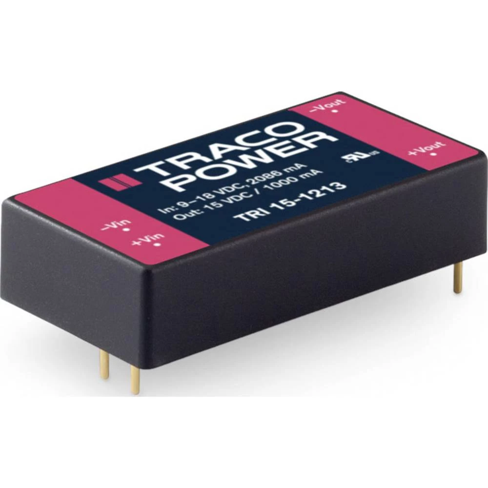 TracoPower TRI 15 DC/DC pretvarač za tiskano vezje 625 mA 15 W Broj izlaza: 2 x slika