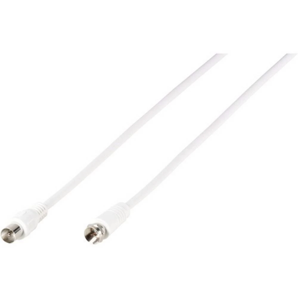Antene, SAT Priključni kabel [1x Muški konektor F - 1x Kaoksialni utikač] 3 m dvostruko zaštićen Bijela Vivanco slika