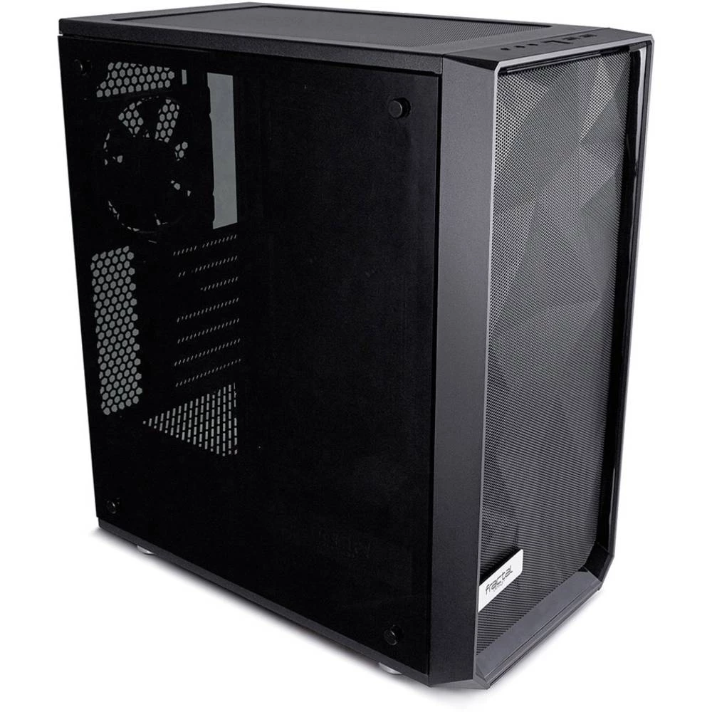 Midi-Tower Kućište za računala Fractal Design Meshify C Blackout Mat-crna 2 predinstalirana ventilatora, Bočni prozor, Filter pr slika