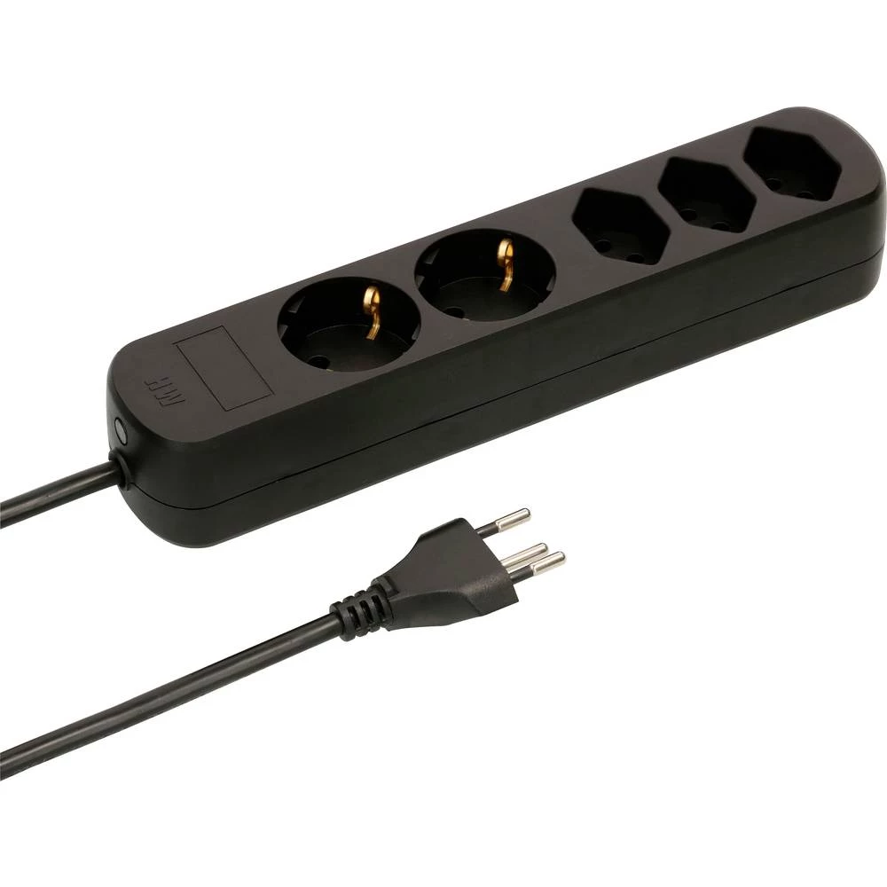 Max Hauri 160281 razvodna utičnica 1 komad crna ch utikač 1 St. slika