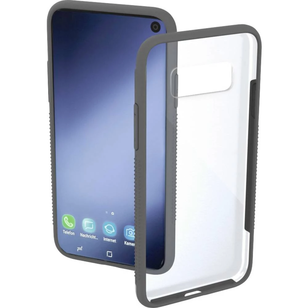 Hama Frame Stražnji poklopac za mobilni telefon Pogodno za: Galaxy S10 Prozirna, Siva slika