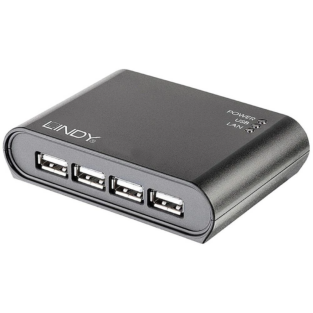 LINDY USB 2.0 adapter [1x RJ45-utičnica - 4x muški konektor USB 2.0 tipa a] Lindy slika