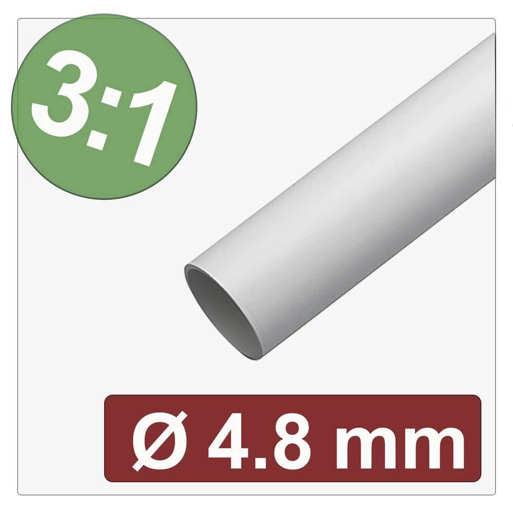 Quadrios 25CA627 skupljajuća cijev s ljepilomi bijela 4.8 mm 1.6 mm Stopa skupljanja:3:1 Roba na metre slika