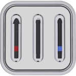 Microsoft Surface Pen Zamjenski vrhovi 3-dijelni komplet S kemijskom olovkom osjetljivom na pritisak Crna