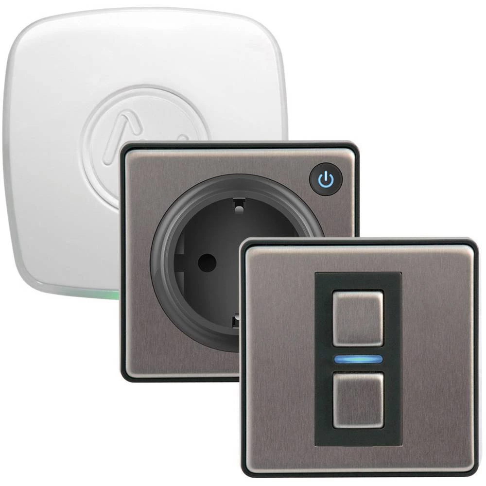 Lightwave Početni komplet rasvjete, Početni komplet-energija L21412TF Plemeniti čelik Apple HomeKit, Alexa (potrebna je zasebna slika