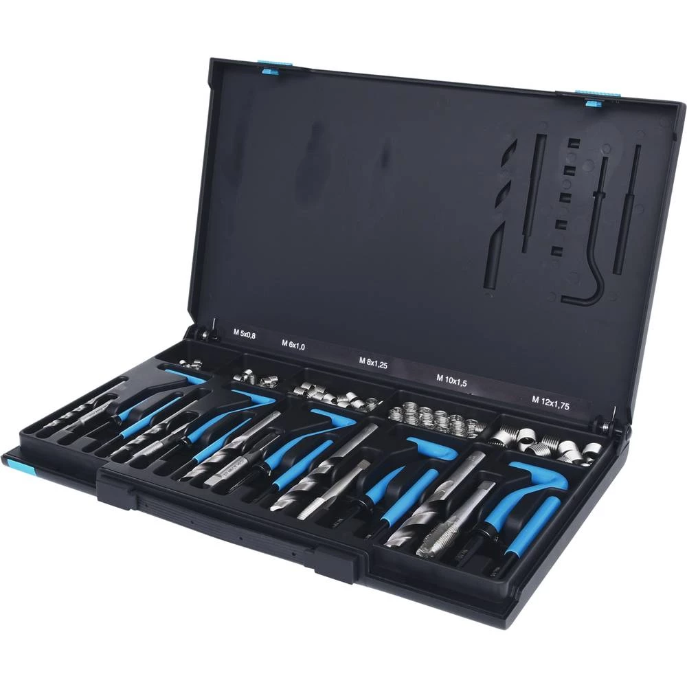 KS Tools 150.6150 Set za popravak navoja od nehrđajućeg čelika M5-M12, 130 kom slika