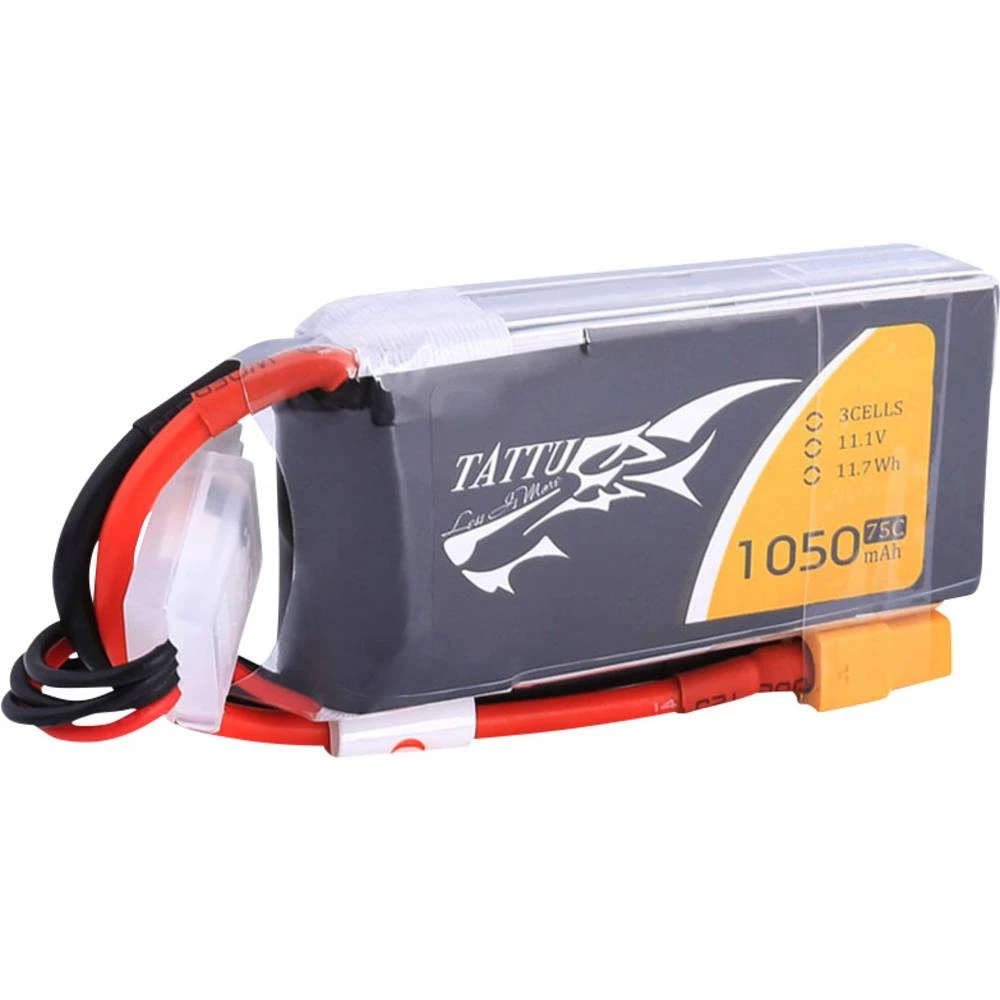 LiPo akumulatorski paket za modele 11.1 V 1050 mAh Broj ćelija: 3 75 C Tattu Softcase XT60 slika