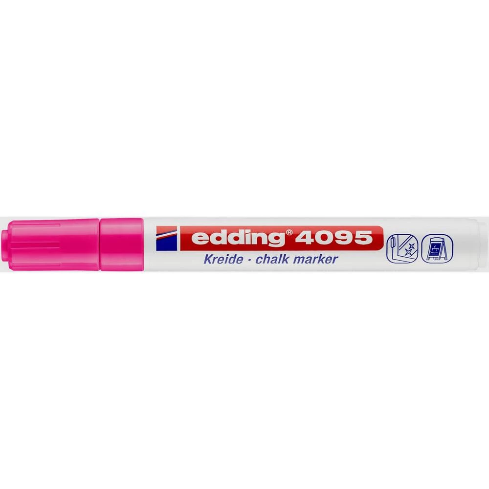 Edding 4095 4-4095069 marker kreda neonsko-ružičasta 4 mm, 15 mm slika