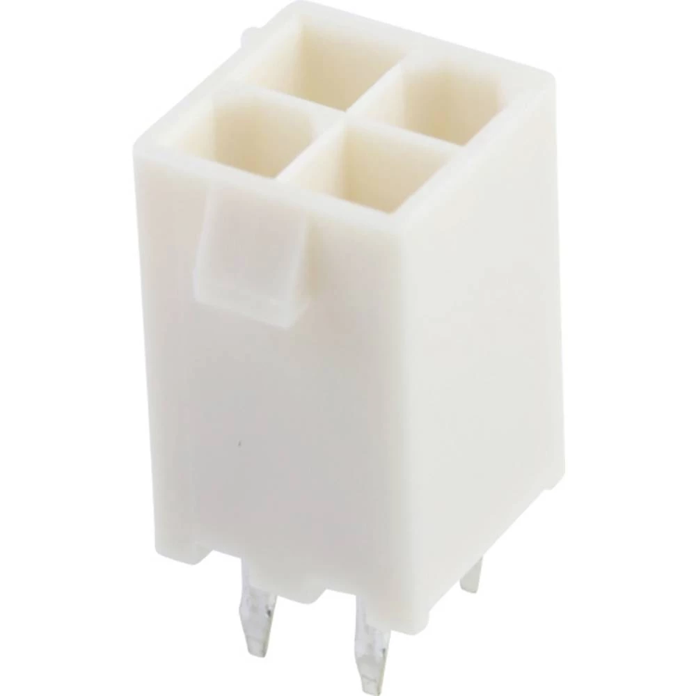 Molex 39288040 Mini-Fit Jr. Vertical Header, 4.20mm Pitch, Dual Row, 4 Circuits, without Snap-in Plastic Peg PCB Lock, T slika