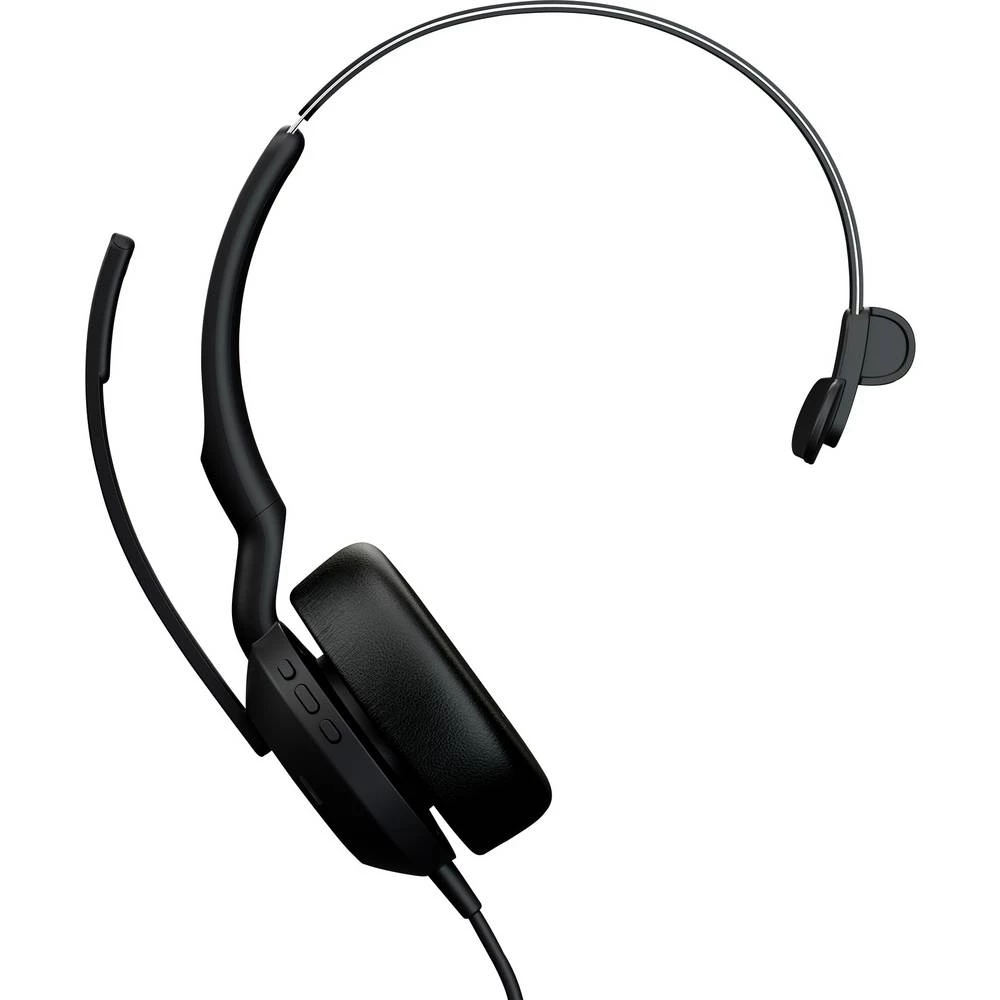 Jabra JABRA Evolve2 50 MS monaural USB-A On Ear Headset Bluetooth®, bežični, žičani crna slika