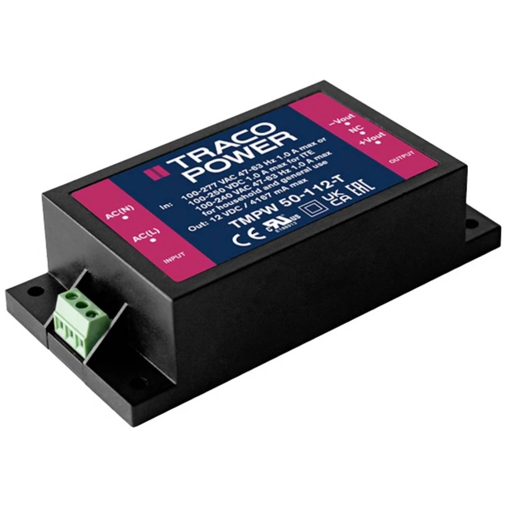 TracoPower TMPW 50-112-T AC/DC napajač za tiskano vezje 12 V/DC 4.2 A 50 W slika
