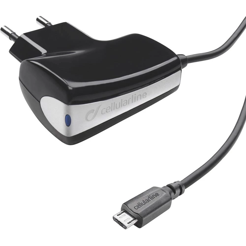 Cellularline Travel 5W ACHMICROUSB1 USB punjač Utičnica Izlazna struja maks. 1000 mA 1 x Muški konektor USB 2.0 tipa Micro B slika